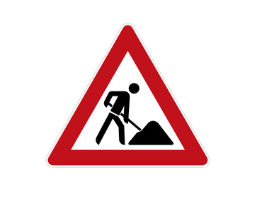 Baustelle Verkehrsschild