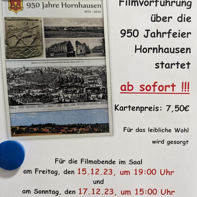 Kartenvorverkauf Filmvorfhrung 950 Jahrfeier Hornhausen