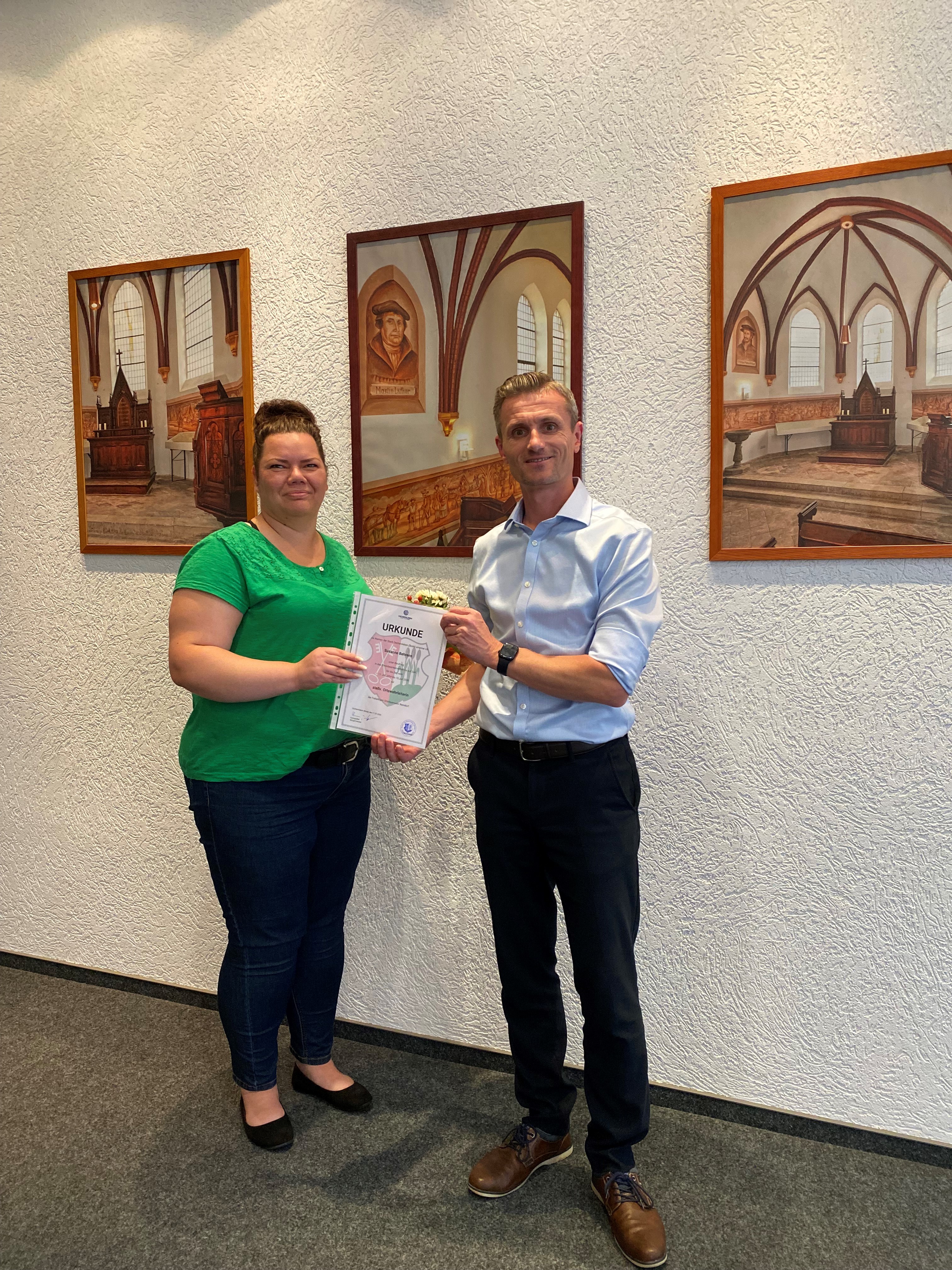 Ernennung Stellvertretende Ortswehrleiterin FFW Neindorf am 11.07.2024