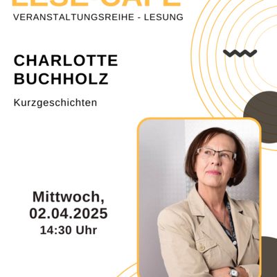 Literatur im Lese-Café Plakat Apr25