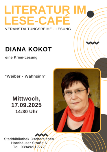Literatur im Lese-Café Plakat Sep25