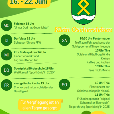 Volks- und Vereinsfest Klein Oschersleben