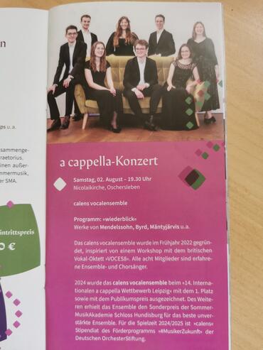 a cappella-Konzert
