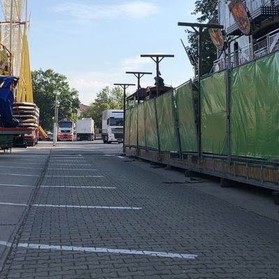Aufbau Stadtfest 2019 1